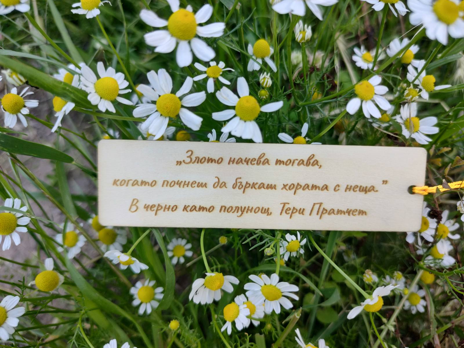 Книгоразделител "Магията на думите" - вълшебство от дърво - Image 11